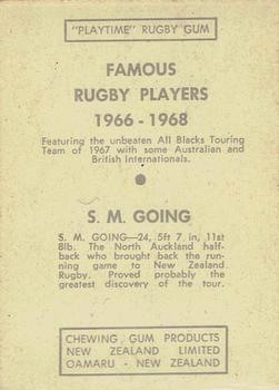 1968 Playtime Rugby Gum Famous Rugby Players - Red #14 Sid Going Back
